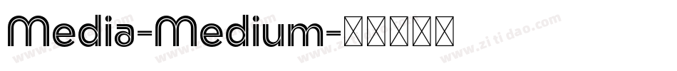 Media-Medium字体转换