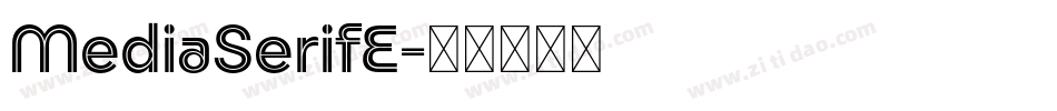 MediaSerifE字体转换