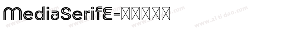 MediaSerifE字体转换