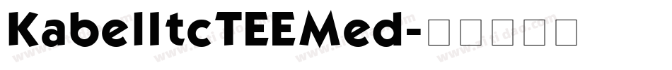 KabelItcTEEMed字体转换