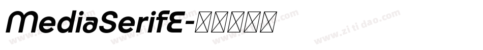 MediaSerifE字体转换