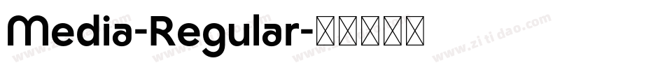 Media-Regular字体转换