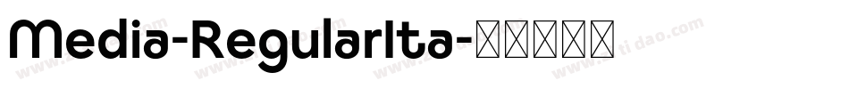 Media-RegularIta字体转换