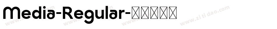 Media-Regular字体转换