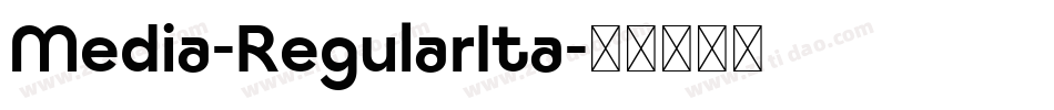 Media-RegularIta字体转换