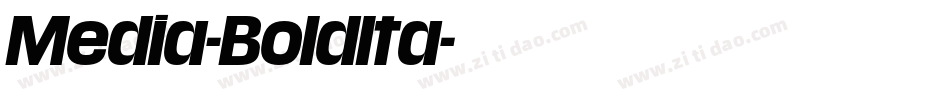 Media-BoldIta字体转换