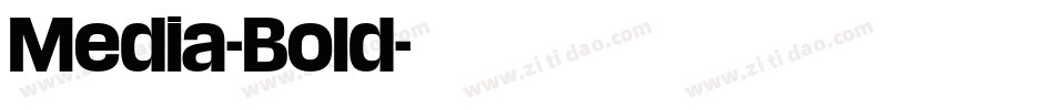Media-Bold字体转换