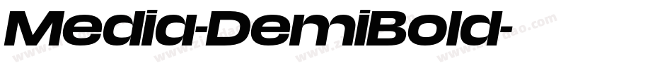 Media-DemiBold字体转换