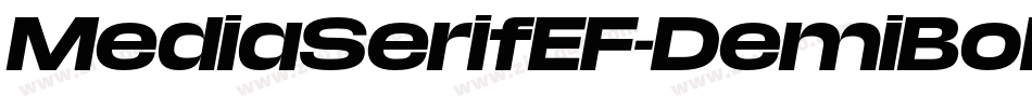 MediaSerifEF-DemiBold字体转换