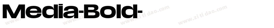 Media-Bold字体转换