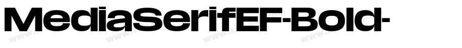 MediaSerifEF-Bold字体转换