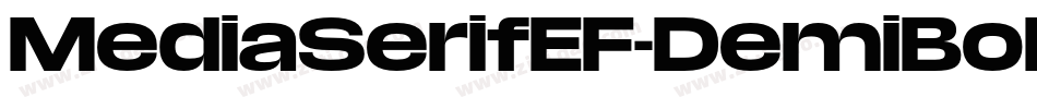 MediaSerifEF-DemiBold字体转换