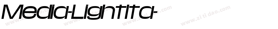Media-LightIta字体转换