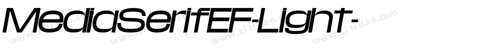 MediaSerifEF-Light字体转换