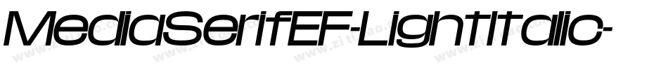 MediaSerifEF-LightItalic字体转换