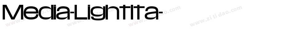 Media-LightIta字体转换