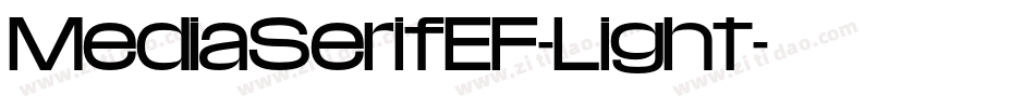 MediaSerifEF-Light字体转换
