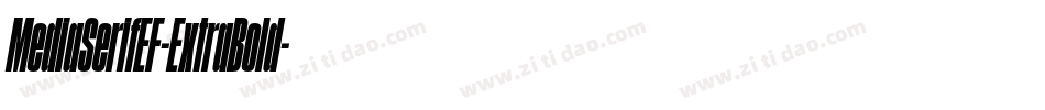 MediaSerifEF-ExtraBold字体转换
