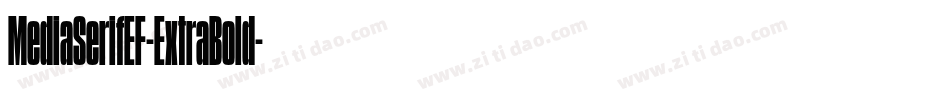 MediaSerifEF-ExtraBold字体转换