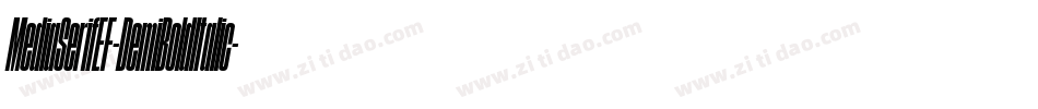MediaSerifEF-DemiBoldItalic字体转换