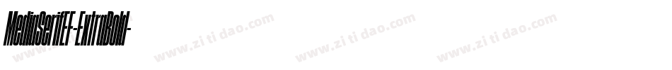 MediaSerifEF-ExtraBold字体转换