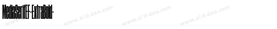 MediaSerifEF-ExtraBold字体转换