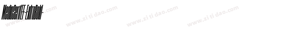 MediaSerifEF-ExtraBold字体转换