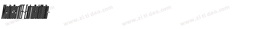MediaSerifEF-ExtraBoldItalic字体转换