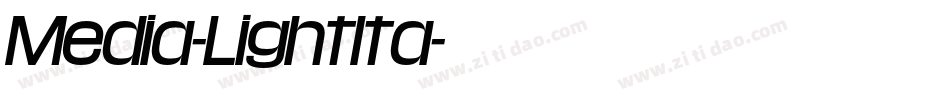 Media-LightIta字体转换