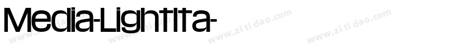 Media-LightIta字体转换