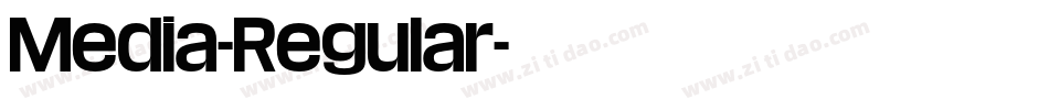 Media-Regular字体转换