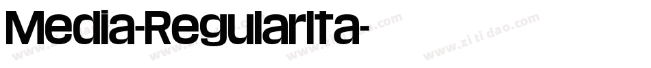 Media-RegularIta字体转换