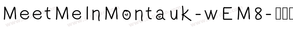 MeetMeInMontauk-wEM8字体转换