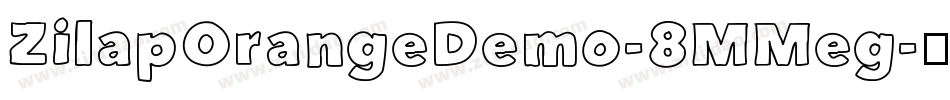 ZilapOrangeDemo-8MMeg字体转换
