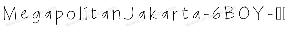 MegapolitanJakarta-6BOY字体转换