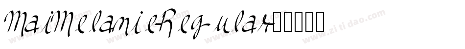 MaiMelanie-Regular字体转换