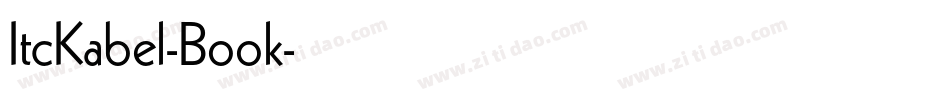 ItcKabel-Book字体转换