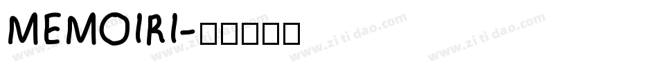 MEMOIRI字体转换