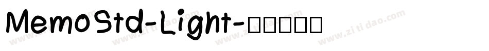 MemoStd-Light字体转换