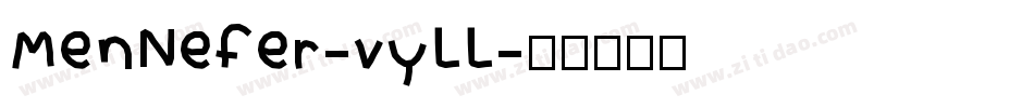 MenNefer-vyLL字体转换