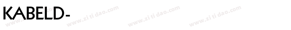 KABELD字体转换