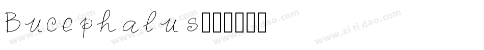 Bucephalus字体转换