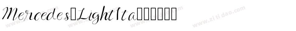 Mercedes-LightIta字体转换