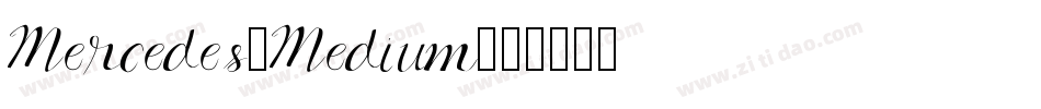 Mercedes-Medium字体转换