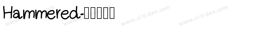 Hammered字体转换
