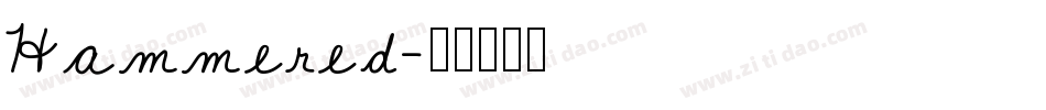 Hammered字体转换