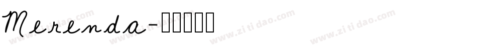 Merenda字体转换