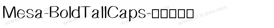 Mesa-BoldTallCaps字体转换