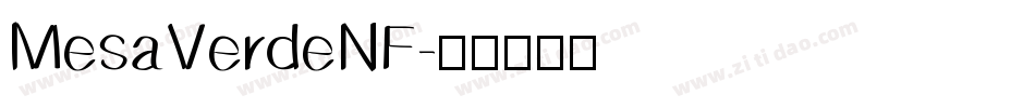 MesaVerdeNF字体转换