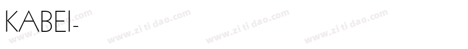 KABEI字体转换